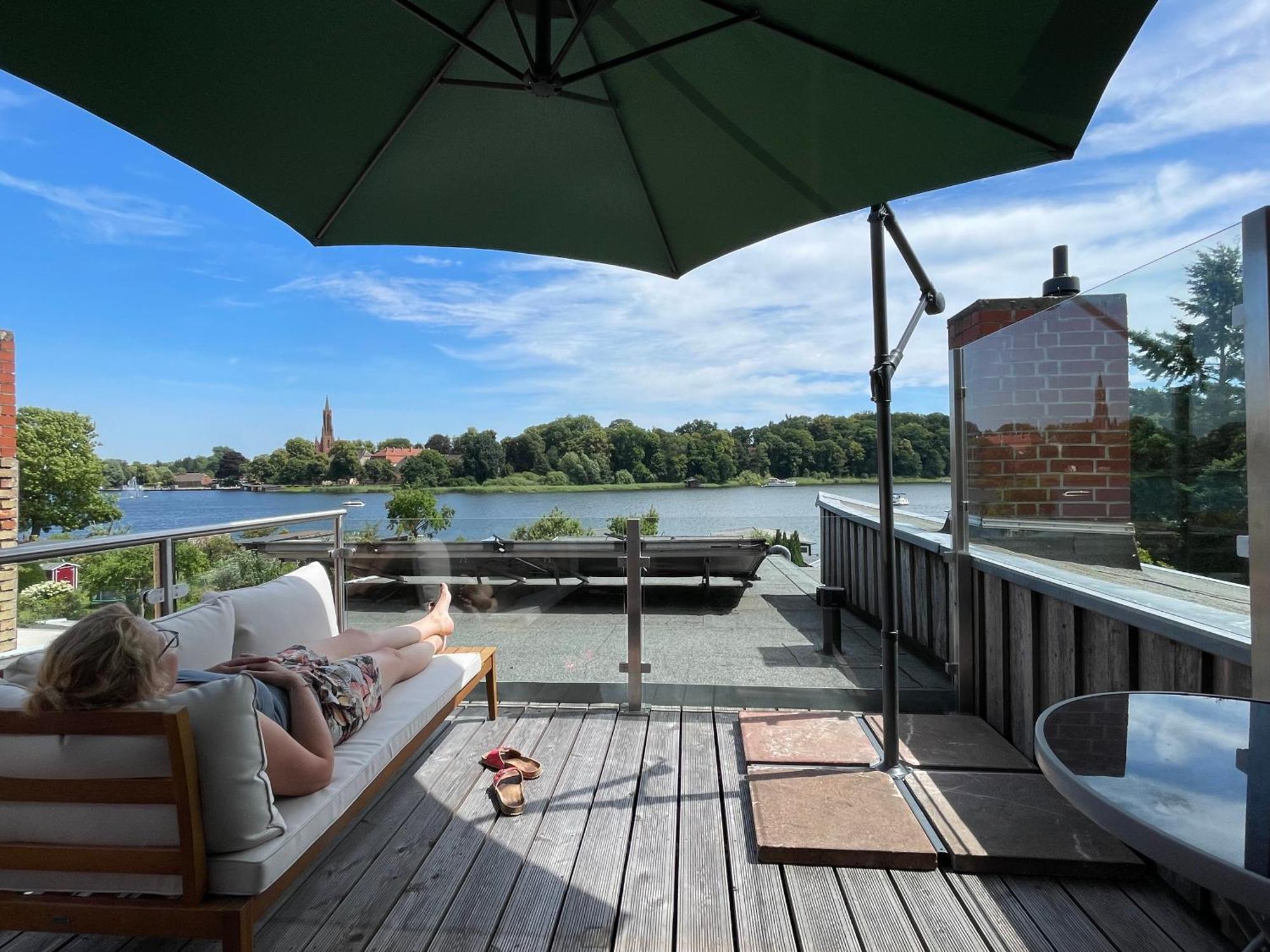 Ferienhaus Seekutter Mit Eigenem Seezugang Malchow  Ngoại thất bức ảnh